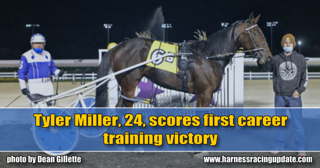 Tyler Miller, 24, scores first career training victory