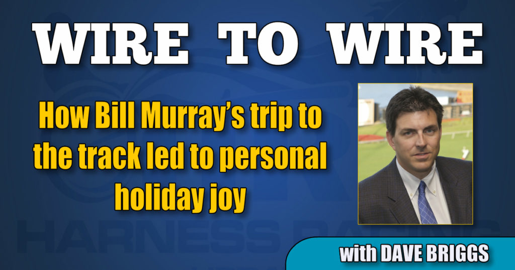 How Bill Murray’s trip to the track led to personal holiday joy