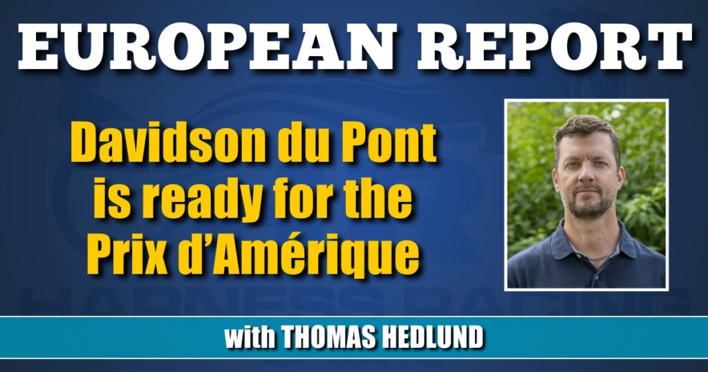 Davidson du Pont is ready for the Prix d’Amérique