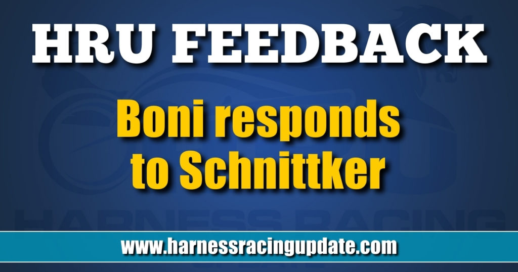 Boni responds to Schnittker