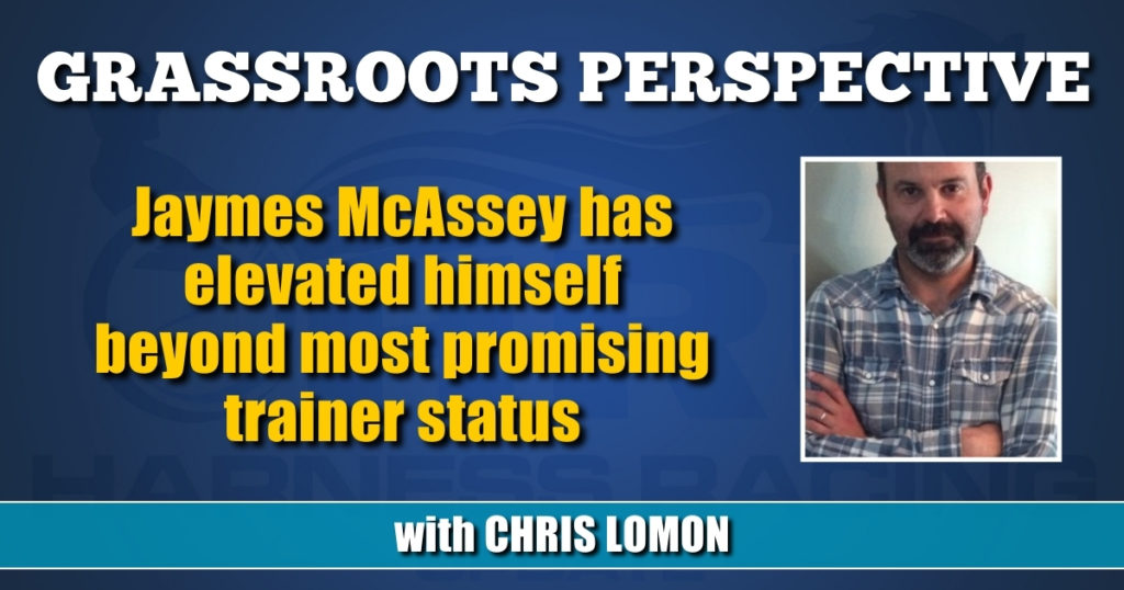 Jaymes McAssey has elevated himself beyond most promising trainer status