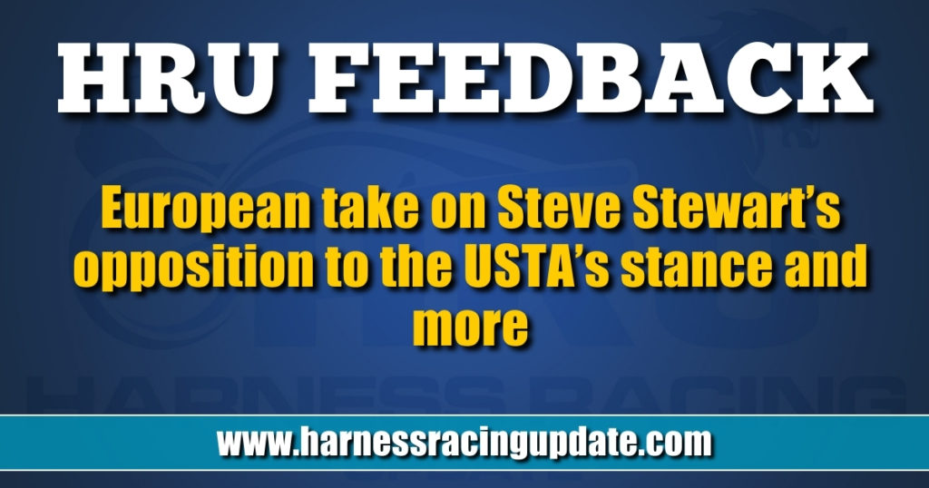 European take on Steve Stewart’s opposition to the USTA’s stance and more