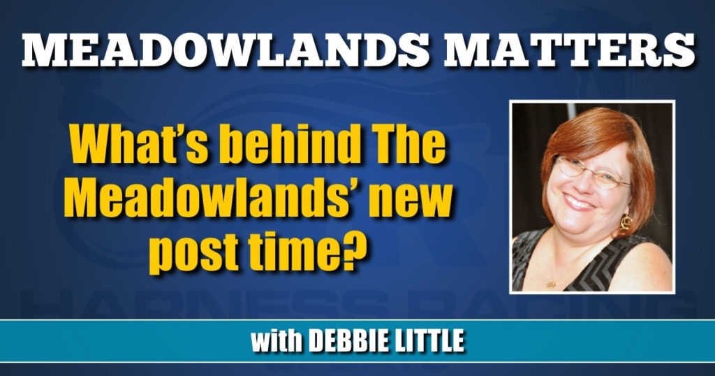 What’s behind The Meadowlands’ new post time?