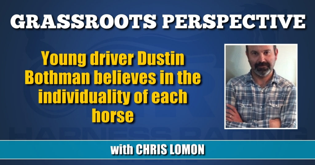 Young driver Dustin Bothman believes in the individuality of each horse