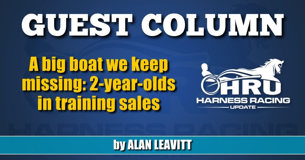 Alan Leavitt: A big boat we keep missing: 2-year-olds in training sales