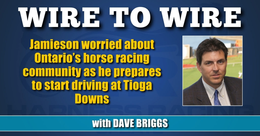 Jamieson worried about Ontario’s horse racing community as he prepares to start driving at Tioga Downs