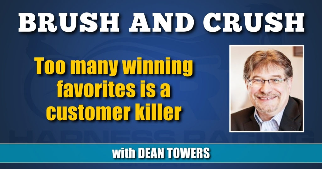 Too many winning favorites is a customer killer