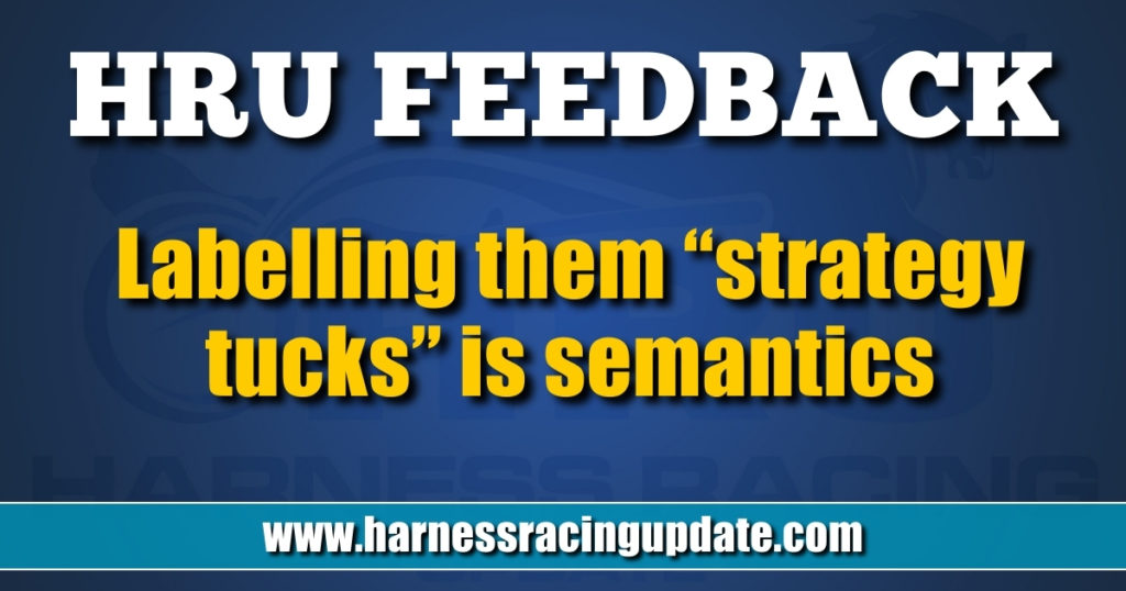 Labelling them “strategy tucks” is semantics