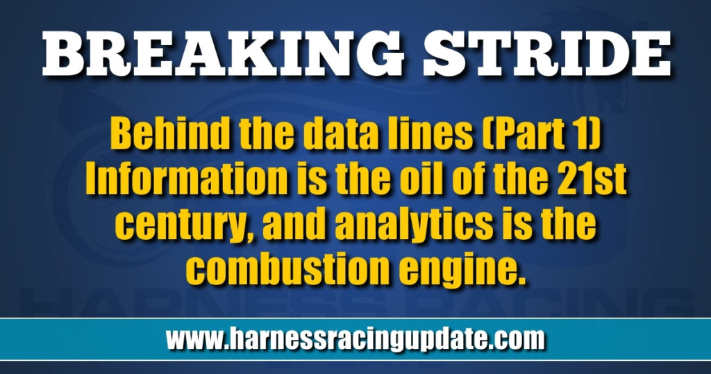 Information is the oil of the 21st century, and analytics is the combustion engine.