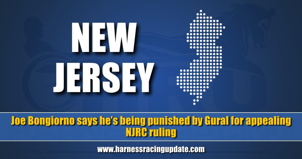 Joe Bongiorno says he’s being punished by Gural for appealing NJRC ruling