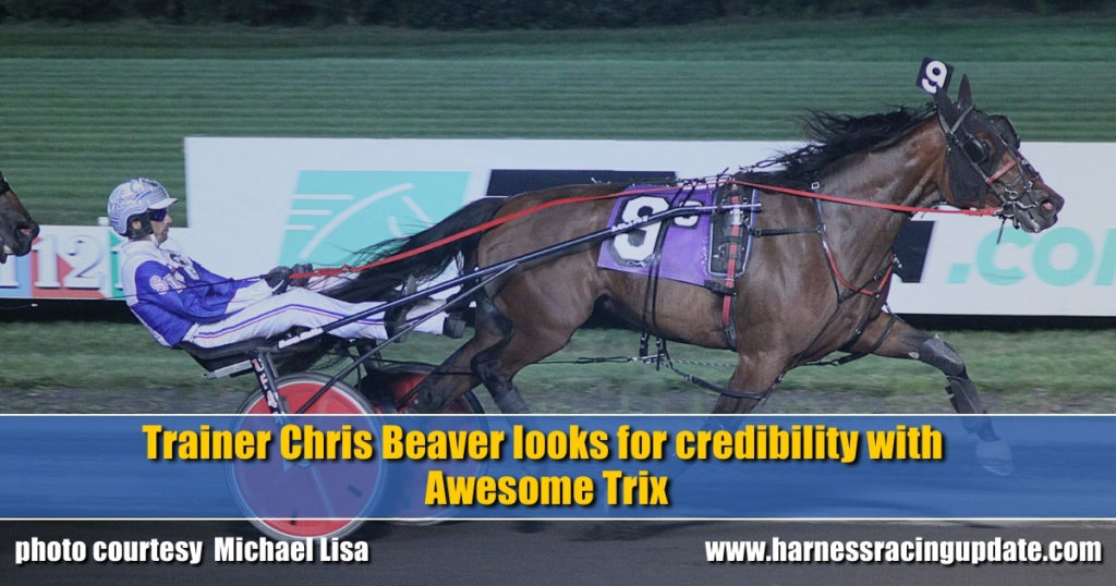 Trainer Chris Beaver looks for credibility with Awesome Trix