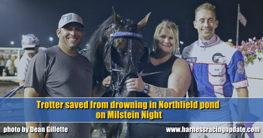Trotter saved from drowning in Northfield pond on Milstein Night