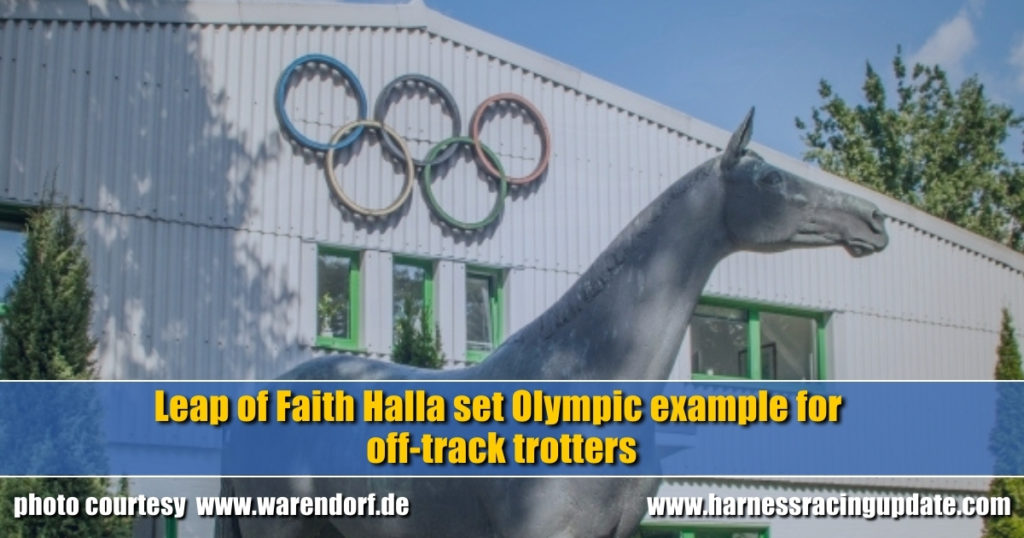 Leap of Faith Halla set Olympic example for off-track trotters