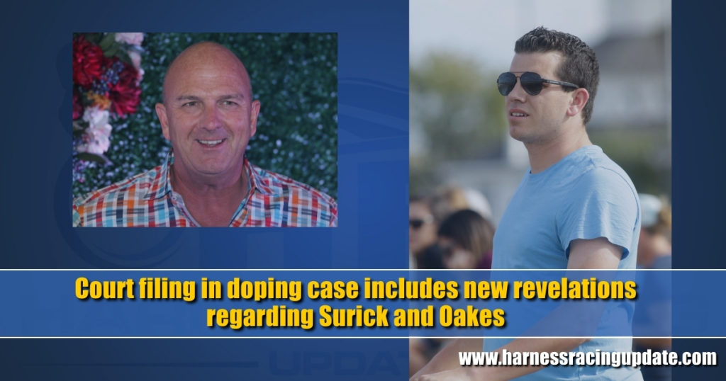Court filing in doping case includes new revelations regarding Surick and Oakes
