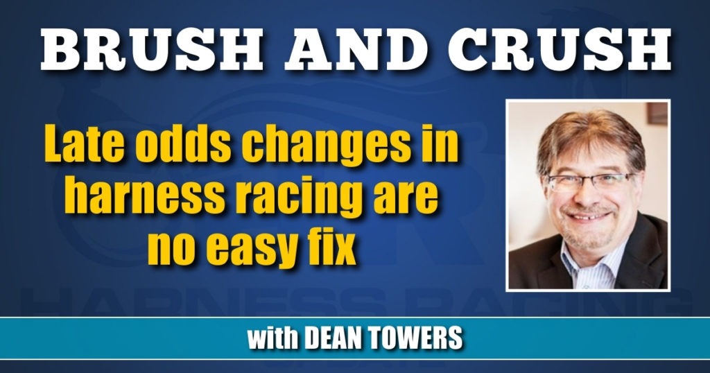Late odds changes in harness racing are no easy fix