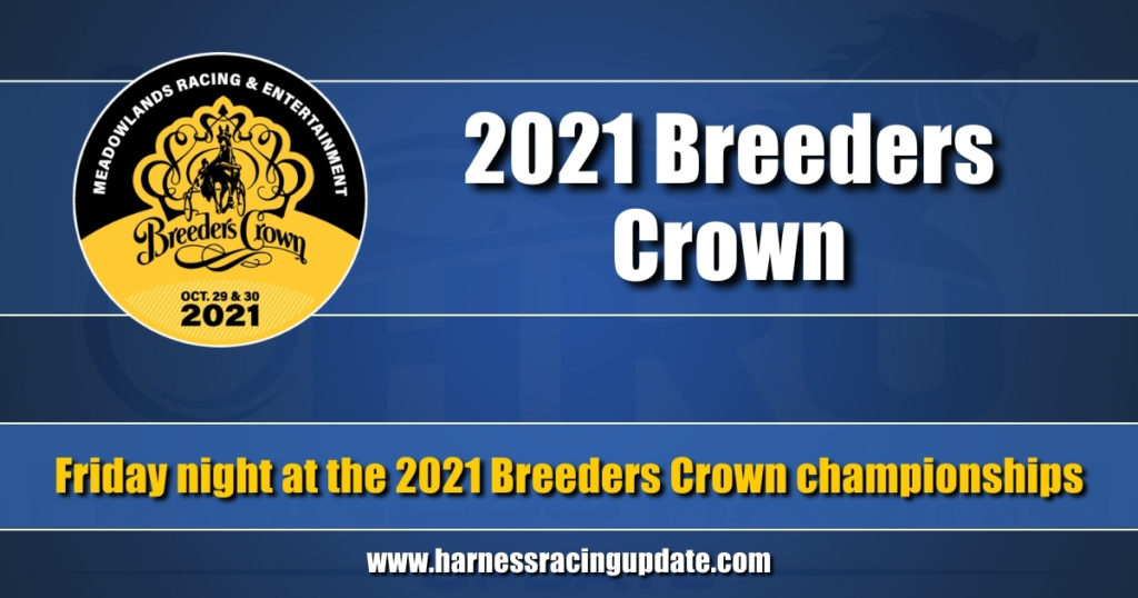 Friday night at the 2021 Breeders Crown championships