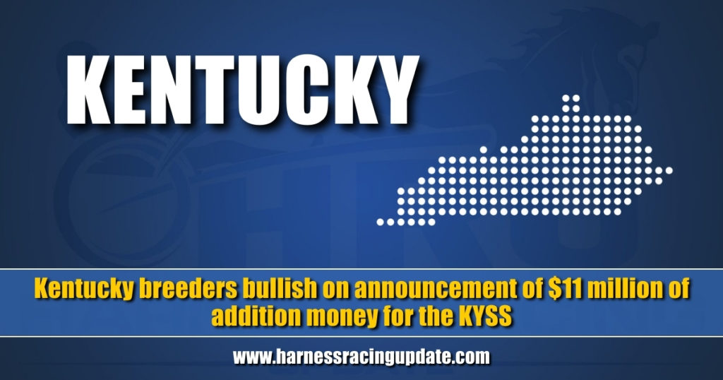 Kentucky breeders bullish on announcement of $11 million of addition money for the KYSS