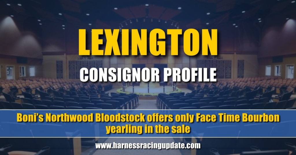 Boni’s Northwood Bloodstock offers only Face Time Bourbon yearling in the sale