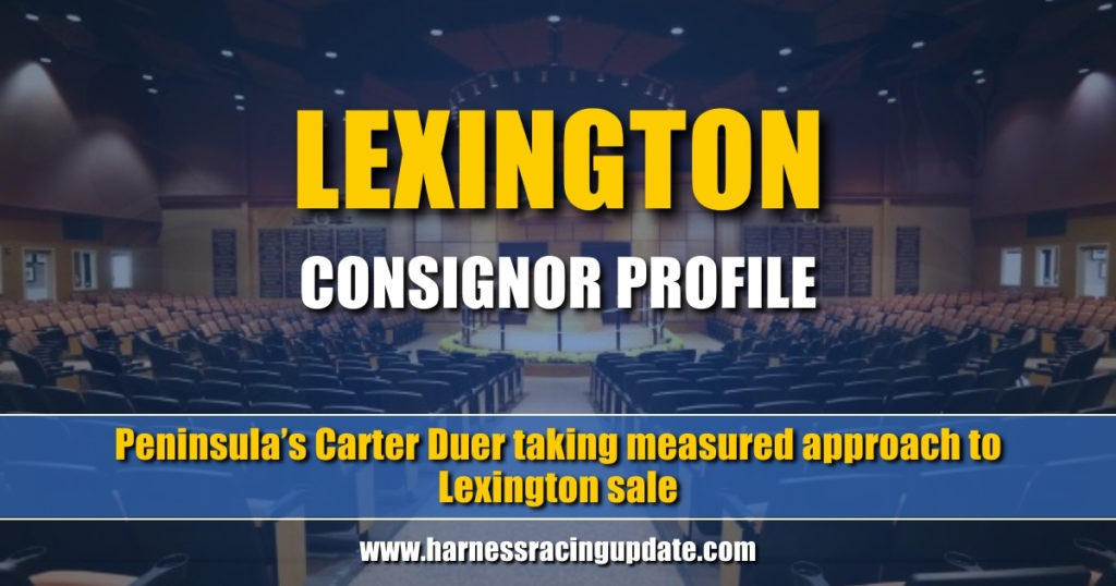 Peninsula’s Carter Duer taking measured approach to Lexington sale