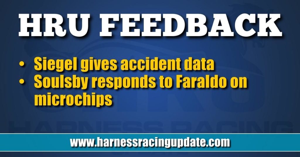 Siegel gives accident data Soulsby responds to Faraldo on microchips
