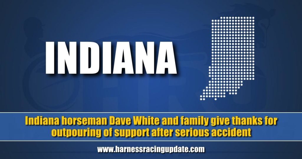 Indiana horseman Dave White and family give thanks for outpouring of support after serious accident