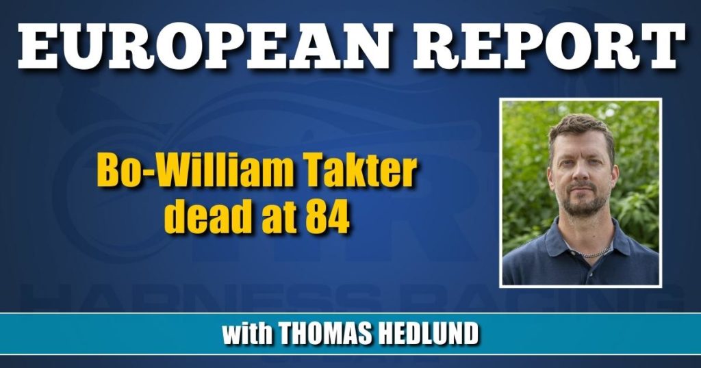 Bo-William Takter dead at 84