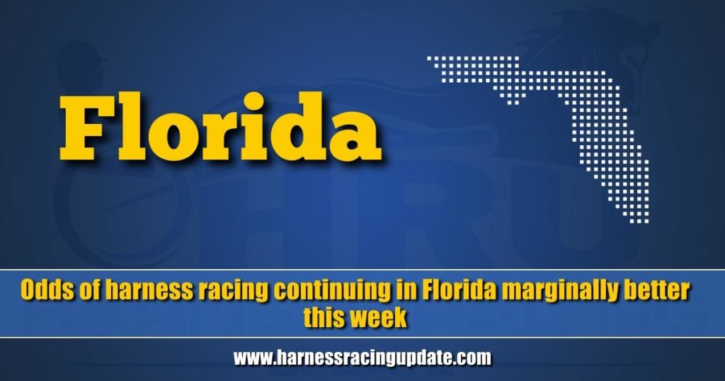 Odds of harness racing continuing in Florida marginally better this week