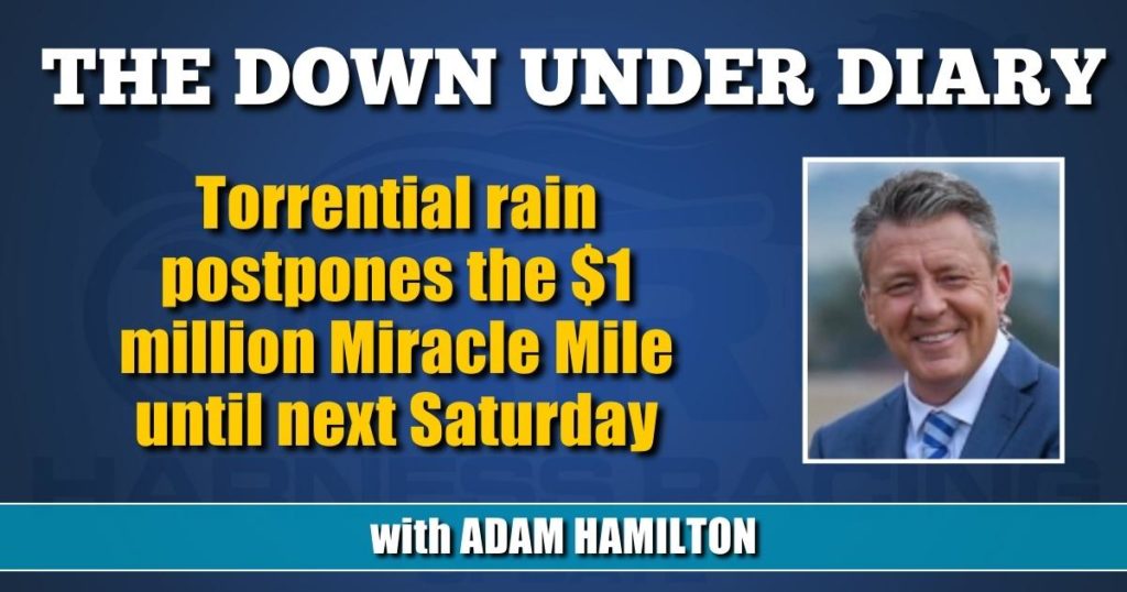 Torrential rain postpones the $1 million Miracle Mile until next Saturday