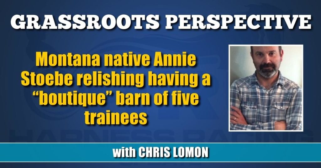 Montana native Annie Stoebe relishing having a “boutique” barn of five trainees