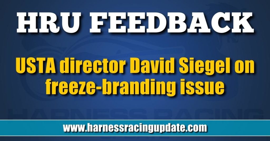 USTA director David Siegel on freeze-branding issue
