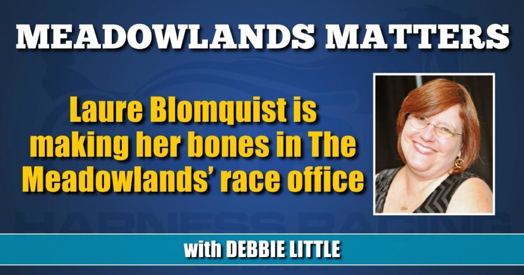Laure Blomquist is making her bones in The Meadowlands’ race office