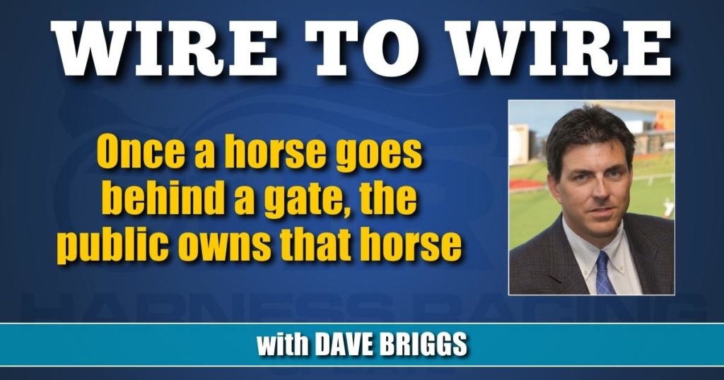 Once a horse goes behind a gate, the public owns that horse