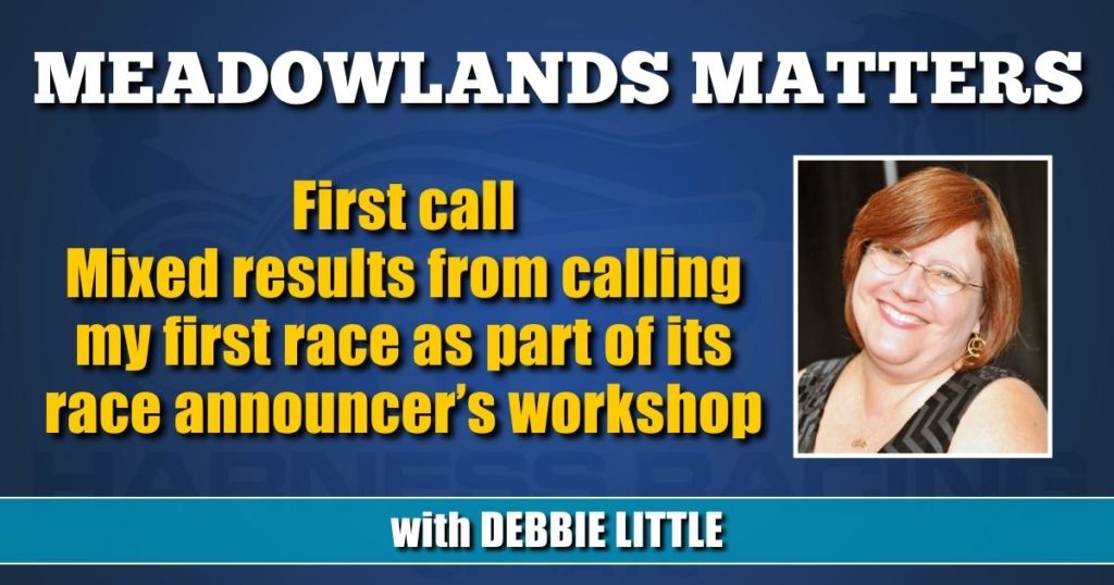 First call - Mixed results from calling my first race as part of its race announcer’s workshop
