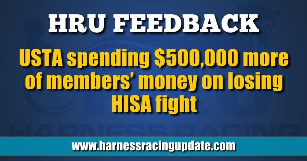 USTA spending $500,000 more of members’ money on losing HISA fight