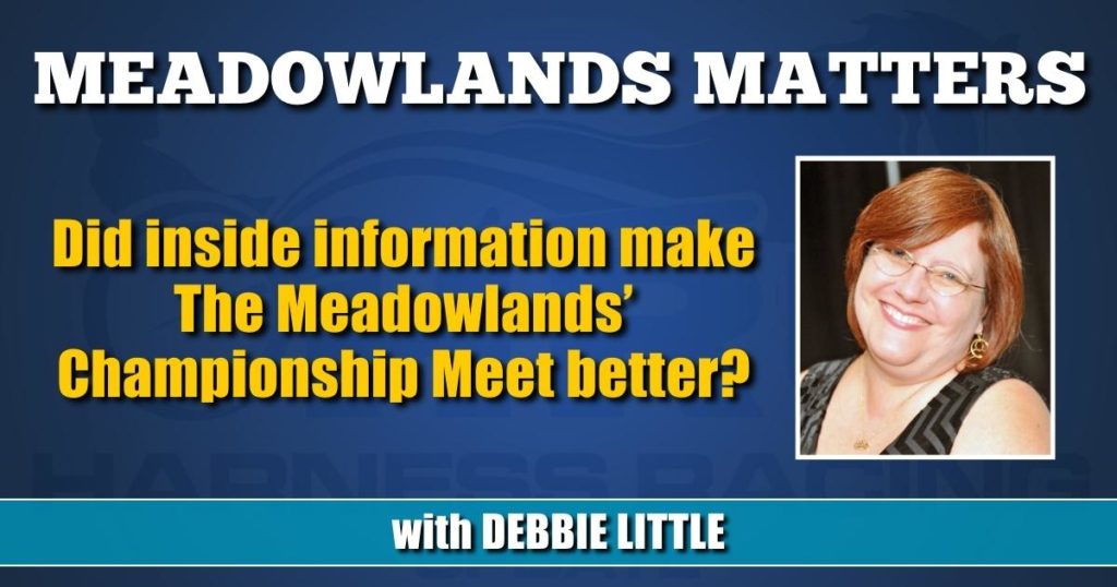 Did inside information make The Meadowlands’ Championship Meet better?
