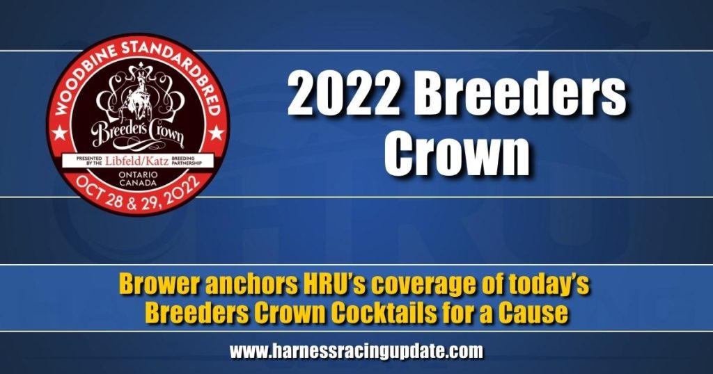 Brower anchors HRU’s coverage of today’s Breeders Crown Cocktails for a Cause