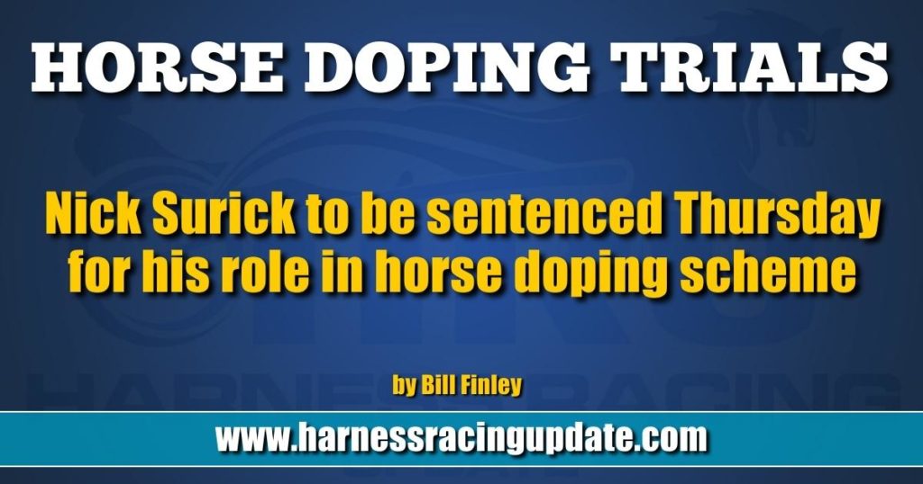 Nick Surick to be sentenced Thursday for his role in horse doping scheme