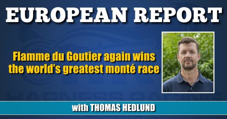 Flamme du Goutier again wins the world’s greatest monté race