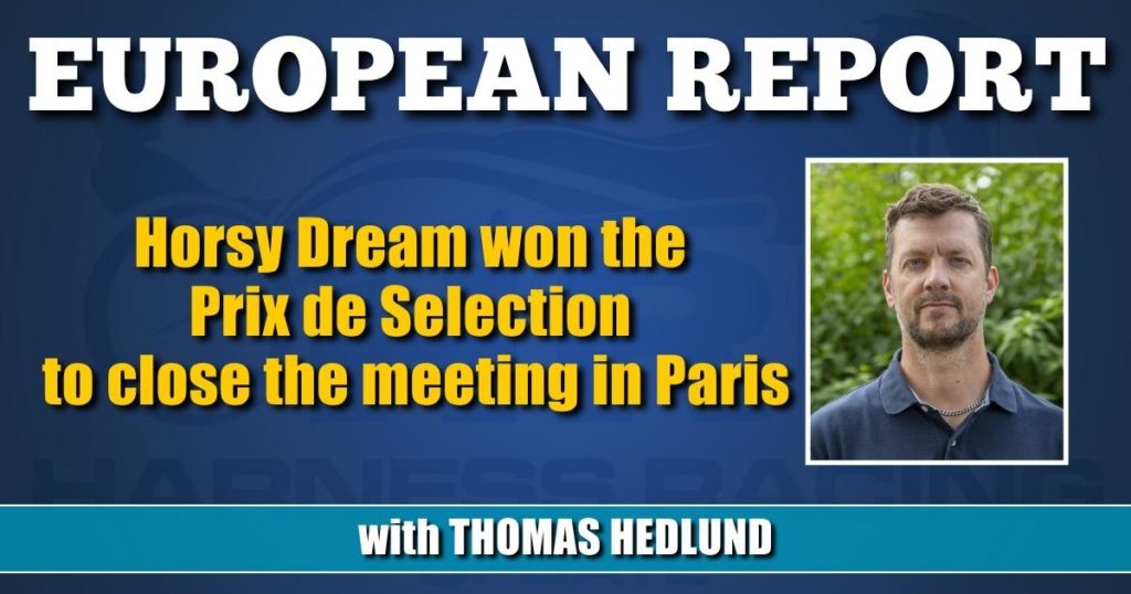 Horsy Dream won the Prix de Selection to close the meeting in Paris