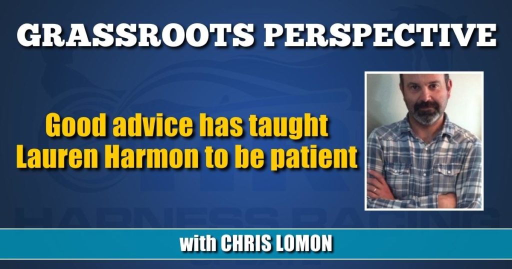 Good advice has taught Lauren Harmon to be patient