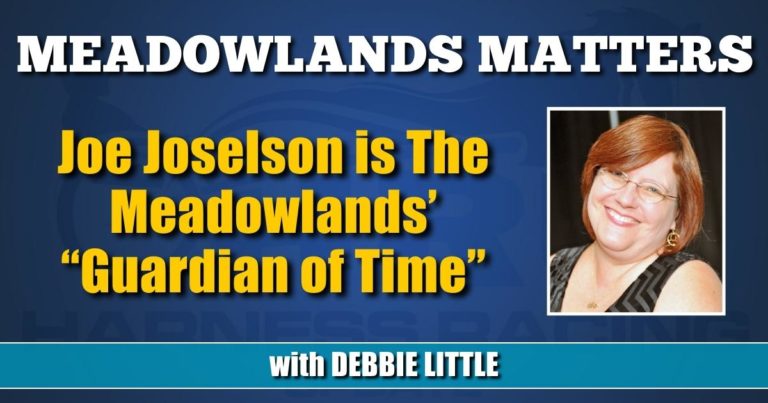 Joe Joselson is The Meadowlands’ “Guardian of Time”