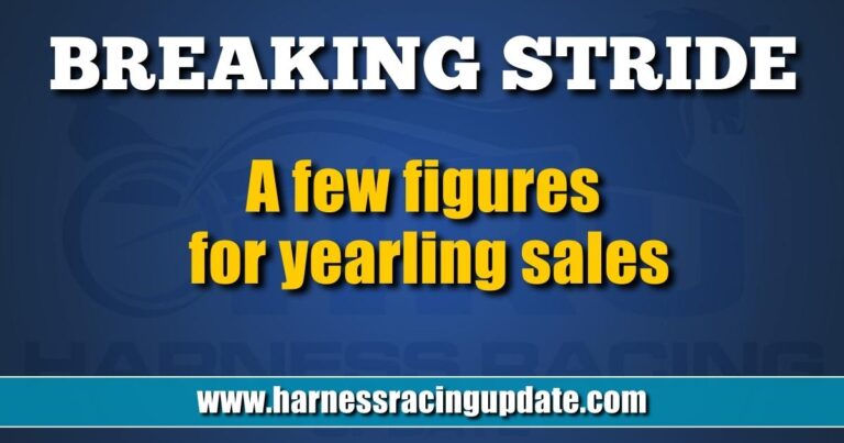 A few figures for yearling sales